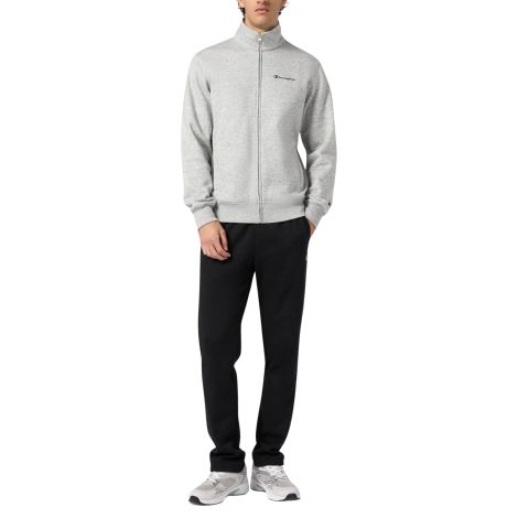 Champion - Tuta Uomo Leggera con Zip Intera Standard Fit, Grigio