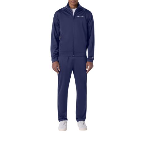 Champion - Tuta Uomo Slim Fit PolyWarpKnit, Blu
